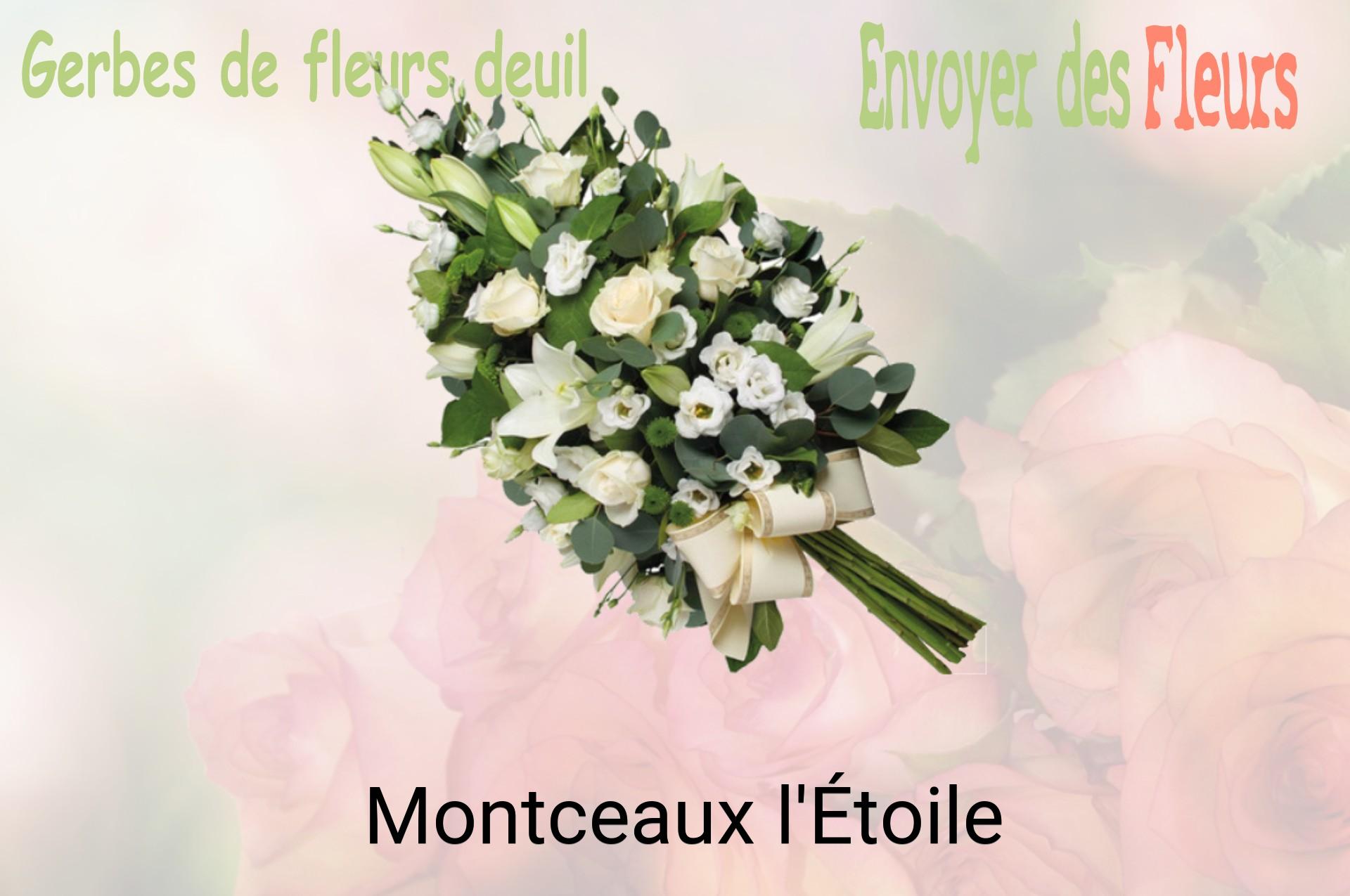 Gerbe de fleurs de deuil livrée à Montceaux-l'Étoile